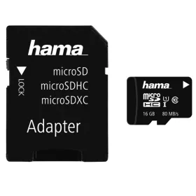   Hama 00124138 16GB SD micro (SDHC Class 10 UHS-I) memóriakártya adapterrel
