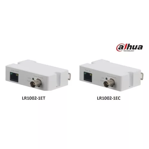 Dahua LR1002-1ET 1x RJ45 10/100, 1x BNC, PoE támogatás Ethernet over Coax (EOC) konverter(adó)