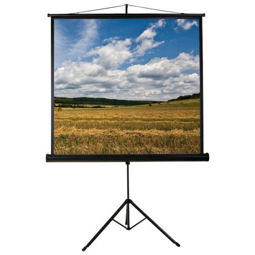 Funscreen Tripod 1:1 240cm×240cm hordozható 3 lábú állványos vetítővászon