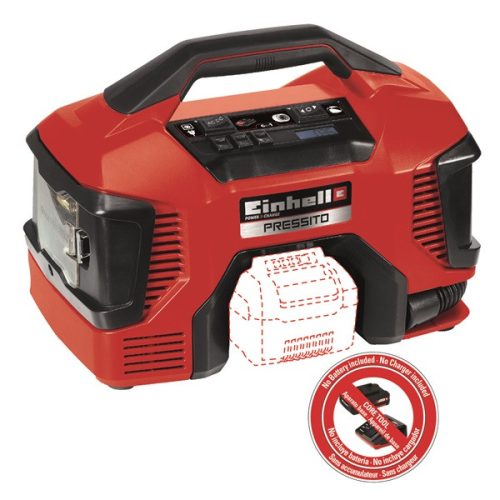 Einhell 4020460 PXC PRESSITO Solo akku és töltő nélkül akkumulátoros kompresszor