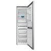 Indesit INFC8 TT33X inox, alulfagyasztós, Hűtő:231L, Fagyasztó:104L, Total No frost hűtőszekrény