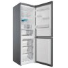 Indesit INFC8 TT33X inox, alulfagyasztós, Hűtő:231L, Fagyasztó:104L, Total No frost hűtőszekrény