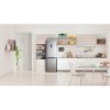 Indesit INFC8 TT33X inox, alulfagyasztós, Hűtő:231L, Fagyasztó:104L, Total No frost hűtőszekrény