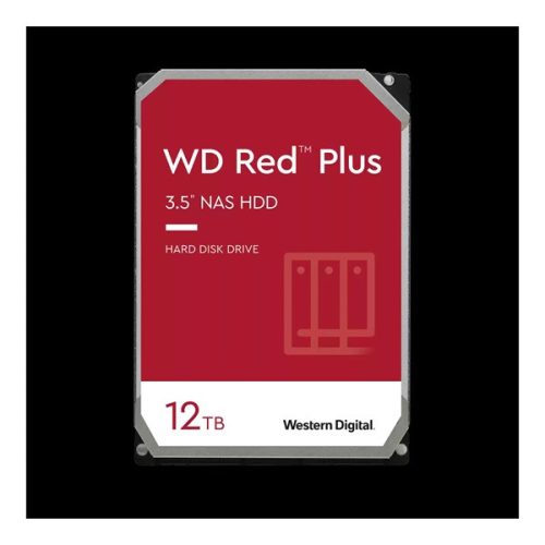 Western Digital 3,5" 12000GB belső SATAIII 7200RPM 256MB RED PLUS WD120EFBX winchester 3 év