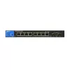 Linksys SMB LGS310MPC 8port POE+ GbE LAN +2 SFP Port Smart menedzselhető asztali Switch