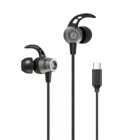   Stansson HE-105-BL USB Type-C fekete mikrofonos fülhallgató