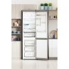 Indesit INFC9 TO32X inox, alulfagyasztós, Hűtő:263L, Fagyasztó:104L, Total No frost hűtőszekrény
