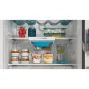 Indesit INFC9 TO32X inox, alulfagyasztós, Hűtő:263L, Fagyasztó:104L, Total No frost hűtőszekrény