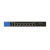 Linksys LGS310C 8x GbE LAN 2x SFP GbE port L3 menedzselhető switch