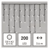 Emos D4CC01 3,6m/200LED/kül-beltéri/hideg fehér jégcsap karácsonyi LED fényfüggöny