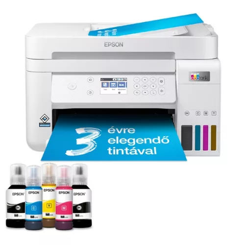 Epson EcoTank L6276 színes nyomtató MFP, Duplex, WiFi/USB/LAN, 14 000/5200 oldal tinta a dobozban