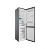 Indesit INFC9 TT33X inox, alulfagyasztós, Hűtő:264L, Fagyasztó:104L, No frost hűtőszekrény