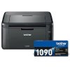 Brother HL1222WEYJ1 + TN1090 Mono lézernyomtató és 1.500 oldalas kapacitású fekete toner bundle