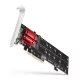 Axagon PCEM2-ND PCI-Express - NVME+M-key/dataswitch/SP/LP M.2 adapter