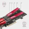 Axagon PCEM2-ND PCI-Express - NVME+M-key/dataswitch/SP/LP M.2 adapter
