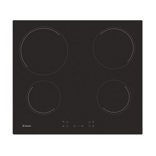 Candy CH64CCB/4U2 fekete, beépíthető, elektromos üvegkerámia, főzőzóna: 4, beépíthető méret: 56cm, főzőlap