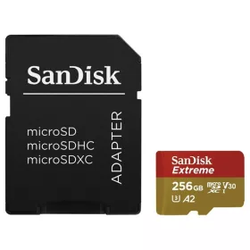  Sandisk 00121587 256GB SD micro Extreme (SDXC Class 10 UHS-I U3) memóriakártya
