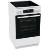 Gorenje GECS5C70WA fehér, szabadonálló, kerámialapos, elektromos, főzőzóna: 4, sütő:70L, grill, tűzhely