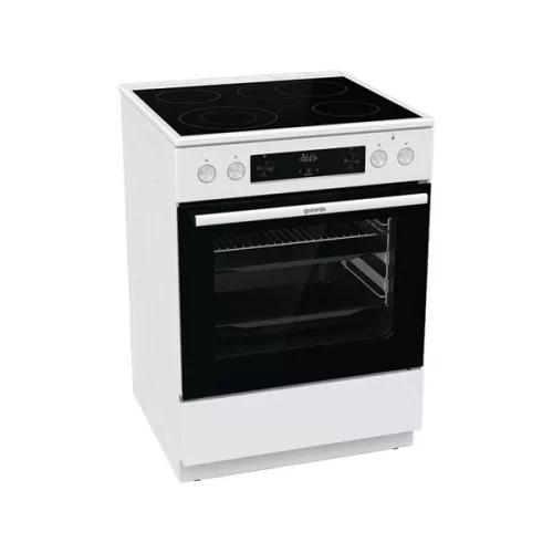 Gorenje GECS6C70WPA fehér, szabadonálló, kerámialapos, elektromos, főzőzóna: 4, sütő:71L, grill, tűzhely
