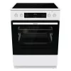 Gorenje GECS6C70WPA fehér, szabadonálló, kerámialapos, elektromos, főzőzóna: 4, sütő:71L, grill, tűzhely