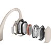 Shokz OpenRun Pro Premium csontvezetéses Bluetooth bézs Open-Ear sport fejhallgató