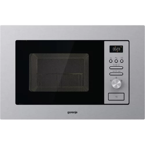 Gorenje BM201AG1X 800W 20L inox beépíthető mikrohullámú sütő