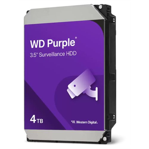 Western Digital 3,5" 4000GB belső SATAIII 5400RPM 256MB PURPLE WD43PURZ winchester 3 év