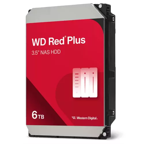 Western Digital 3,5" 6000GB belső SATAIII 5400RPM 256MB RED PLUS WD60EFPX winchester 3 év