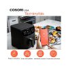 Cosori CS158-AF-RXB Premium Smart fekete 5,5 L forrólevegős sütő