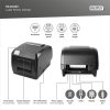 DIGITUS DA-81020 200dpi USB/RS232/LAN vonalkódnyomtató