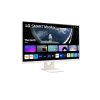 LG 27" 27SR50F-W, 1920x1080 IPS 16:9, 250cd/m2, 14ms, 2xHDMI/2xUSB/Bluetooth/AirPlay, hangszóró smart monitor