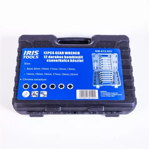IRIS TOOLS GW-012-031 12 darabos kombinált csavarkulcs készlet