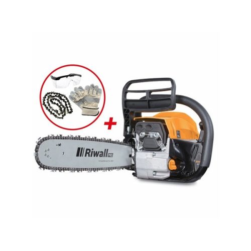 Riwall RPCS 5140 SET 49 cm3 motorral és ajándék tartozékokkal benzinmotoros láncfűrész