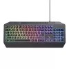 Trust GXT836 Evocx HU vezetékes fekete gamer billentyűzet