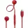 JBL T 305 C RED vezetékes USB C mikrofonos piros fülhallgató