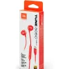 JBL T 305 C RED vezetékes USB C mikrofonos piros fülhallgató