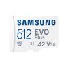 Samsung 512GB SD micro EVO Plus (SDXC Class10 UHS-I) (MB-MC512SA/EU) memóriakártya adapterrel