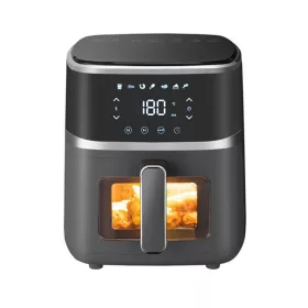   TOO AF-150B-1400 W fekete 5 L forrólevegős sütő (air fryer/airfryer) digitális vezérléssel, betekintő ablakkal