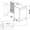 Whirlpool W2F HD624 fehér, programok száma: 9, szabadonálló, 14 terítékes mosogatógép 