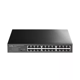   CUDY GS1024 24 portos Gigabit, VLAN/Extend mód, fém ház, fekete asztali Switch