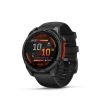 Garmin 010-02904-00 fenix 8 AMOLED (47mm) szilikon pántos fekete okosóra