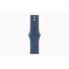 Apple Watch S10 GPS (42mm) ezüst alumínium tok, denim sportszíj (M/L) okosóra