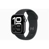 Apple Watch S10 GPS (42mm) kozmoszfekete alumínium tok, fekete sportszíj (M/L) okosóra