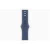 Apple Watch S10 GPS (46mm) ezüst alumínium tok, denim sportszíj (S/M) okosóra