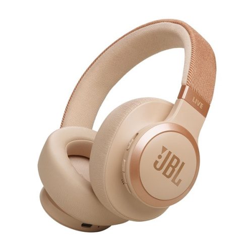 JBL Live 770 NC Bluetooth homok zajszűrős fejhallgató