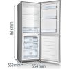 Gorenje RK416EPS4 szürke, alulfagyasztós, Hűtő:159L, Fagyasztó:71L, hűtőszekrény