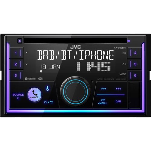 JVC KW-DB95BT 2DIN Bluetooth/USB/AUX autóhifi fejegység