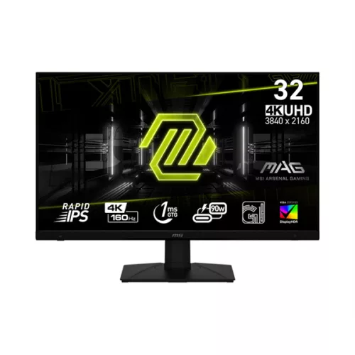 MSI 32" Gaming MAG 322UPF 4K UHD IPS 160Hz DP/HDMI/USB-C fekete gamer monitor