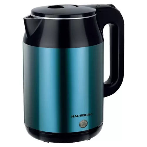 Hausberg HB-3623BL 2,2L-es kék dupla falú acél vízforraló