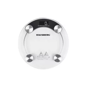Hausberg HB-6000NG fekete üveg fürdőszobai mérleg